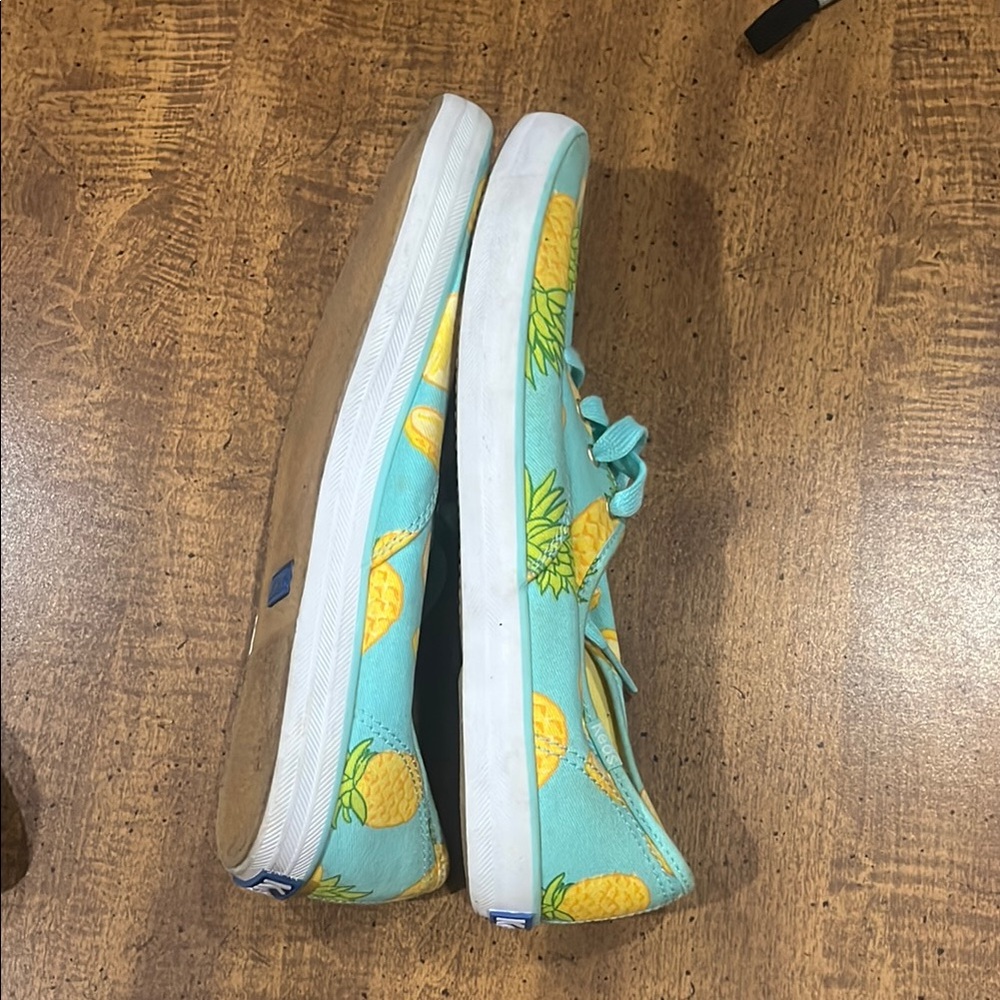 Keds Blue and Yellow Pineapple Print Sneakers - Picture 5 of 7
